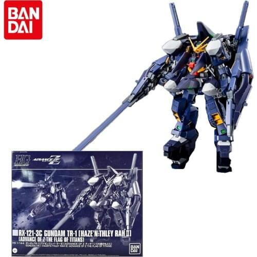 Original Bandai Gundam Anime Figure HGUC HG 1/144 Gundam TR-6 Hyzenthlay 2 Assembly Model Anime Action Figures Toys for Children