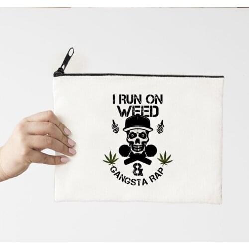 Personalized Pouch Flower Makeup Bags Canvas Cosmetic Bags Bridesmaid Proposal Gift Day of Mother Makeup Bags Wholesale