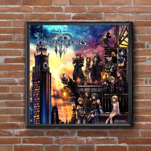 Kingdom Hearts 3 Video Game Poster Wall Painting Home Decoration ( No Frame )