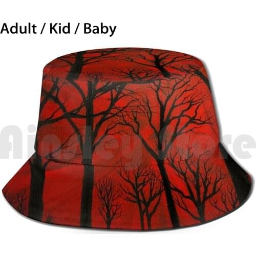 A Walk Through The Woods At Dusk , Reminiscing Sun Hat Foldable UV Protection A Walk Through The Woods At Dusk Reminiscing