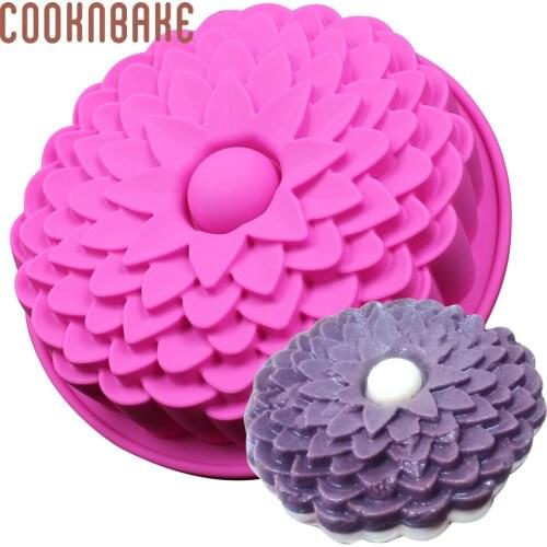 Silicone Mold for Cake Flower Cakes Pastry Baking Tool Silicone Big Cake Mold 3D Sunflower DIY birthday wedding
