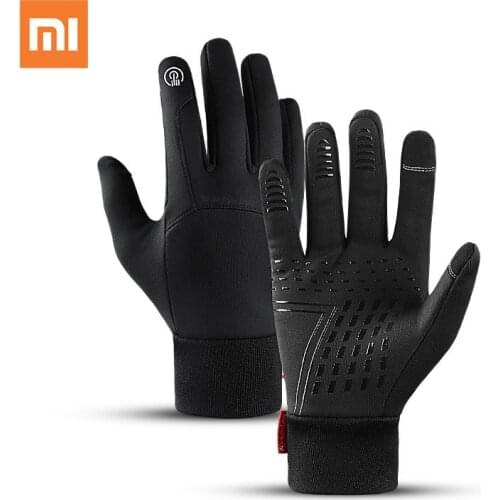 Xiaomi Mijia Warm Windproof Gloves Touch Screen Water Repellent Non-slip Wear-resistant Riding Sports Gloves Winter Fleece Glove