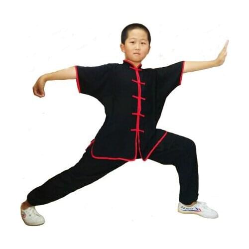 Chinese Traditional Clothing Breathable Wushu Martial Arts Uniforms 100% Cotton Kung Fu Suit Kids and Adults Suit