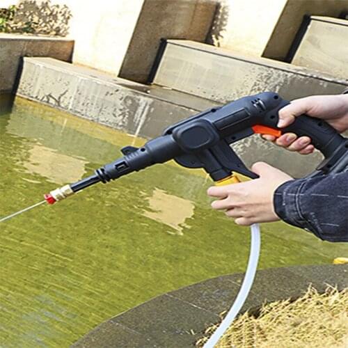 TRANVON Portable Wireless Lithium Battery Car Cleaning High-Pressure Water Gun Lawn Garden Watering Tools Highpressure Water Gun