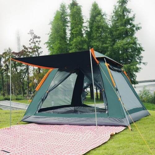 Outdoor Family Tent 3-4 Person Camping Tent,Easy Instant Setup Protable Backpacking for Sun Shelter,Travelling,Hiking