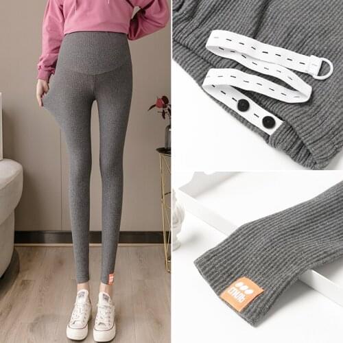 4401# Maternity Pants Spring Autumn Slimming Elastic Waist Belly Support Pants Maternity Leggings Maternity Trousers