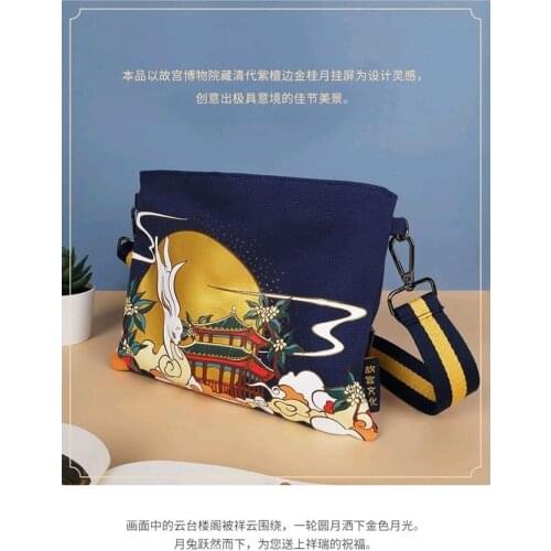 【The Forbidden City】Good luck canvas bag Birthday gift