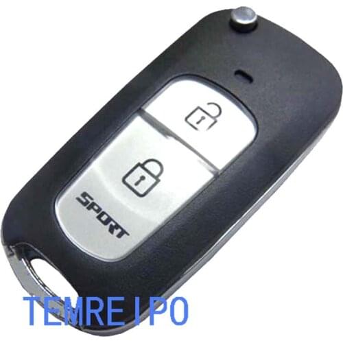 10pcs/lot Car Remote Control Folding Key Blank for Hyundai Elantra Tucson Santa fe 2 button Sportage Fodified key shell