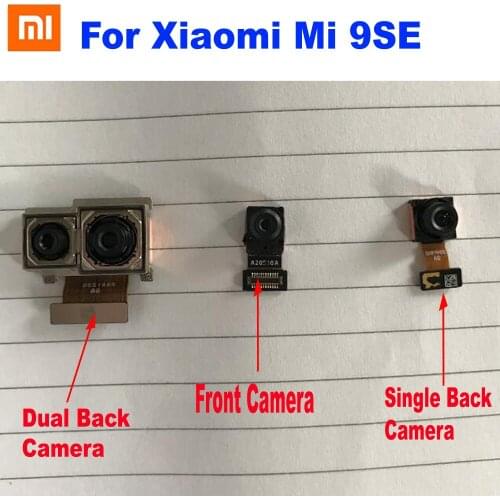 100% Original Tested Working Small Facing Front / Big Main Rear Back Camera Flex Cable For Xiaomi Mi 9SE Mi9 SE Phone Parts