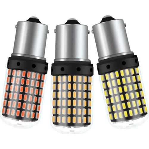 20 pcs car taillights steering brake turn signal three-color 12V 1156 BA15S LED 144smd brake turn signal