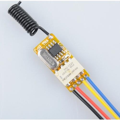 315Mhz 433Mhz Mini Contact RF Remote Control Switch Normally Open Closed Wireless Switch Receiver NO COM NC Learning Code