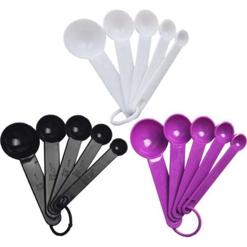 5pcs/set Kitchen Measuring Spoon Creative Baking Cooking Silicone Measuring Tool Ladle With Scale Kitchen Measuring Spoons Tools