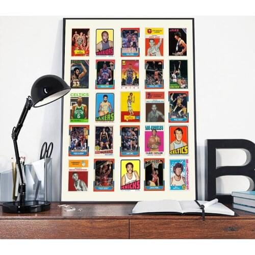 America Hall Basketball Poster Famous Athlete Art Print Canvas Modern Nordic Wall Pictures Gymnasium Living Room Home Decor