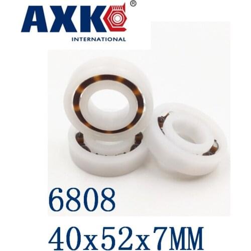 Axk 6808 Pom (10pcs) Plastic Ball Bearings 40x52x7mm Glass Balls 40mm/52mm/7mm 61808pom