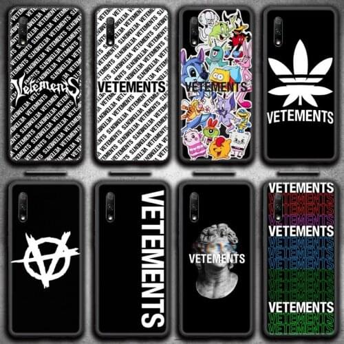 Luxury Brand Design-Vetements Phone Cases for Huawei Honor 30 20 10 9 8 8x 8c v30 Lite view 7A pro