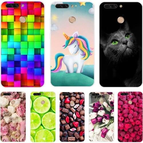 Case For Huawei Honor 8 Pro Case For Honor V9 3D Cartoon Print 3D Relief Phone Back Bag Coque For Honor 8 Pro Case Cover