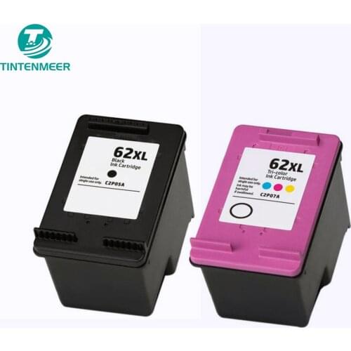 TINTENMEER premium quality ink cartridge 62 compatible for hp 5540 5541 5542 5543 5544 5545 5546 5557 5548 5640 5642 printer