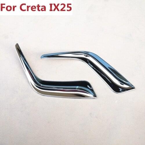 For Hyundai Creta IX25 2015 2016 2017 ABS Chrome Front Rear Fog Lights Cover Trim fogLight Lamp Tail lights Decoration