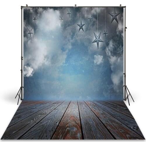 HUAYI Photography Backdrop Newborns Baby Child Photo Booth Background Vintage Clouds Sky Photoshoot Studio Backdrops XT-3590