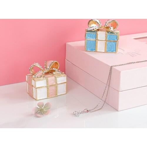 HOSENG Butterfly Combination Gold Jewelry Box Proposal Wedding Ring Box Earrings Necklace Gift Storage Elegant Case HS_685