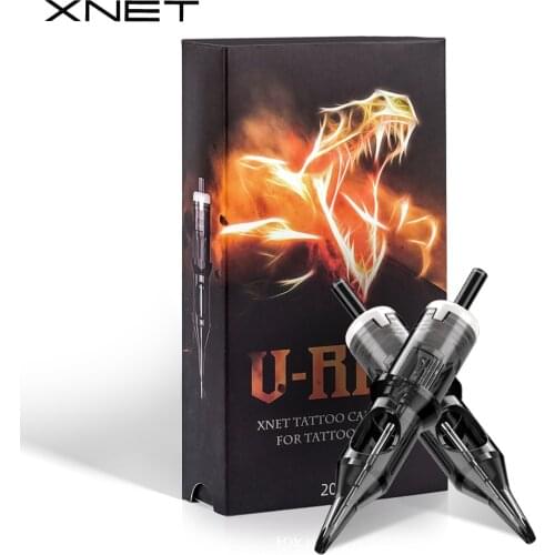 XNET VREX 20pcs Cartridge Tattoo Needle Round Liner Disposable Sterilized Safety for Permanent Makeup Tattoo 1rl 3rl 5rl 14rl
