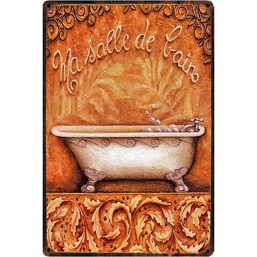 [ Kelly66 ] Salle De Bain Love Merry Christmas Metal Sign Tin Poster Home Decor Bar Wall Art Painting 20*30 CM Size y-1987