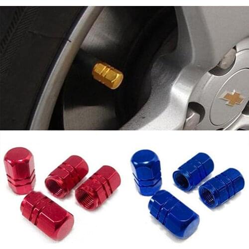 Aluminum Alloy Car Wheel Tire Valve Caps Tyre Rim Stem Covers Airdust Waterproof For Automobiles Motorcycles Trucks Bikes