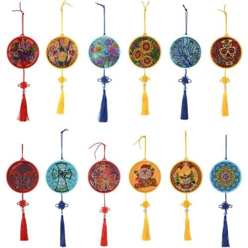 DIY Special Shape Diamond Painting Night Light Handmade LED Hanging Light Desktop Lighting Home Ornaments Lamp for Home Decor