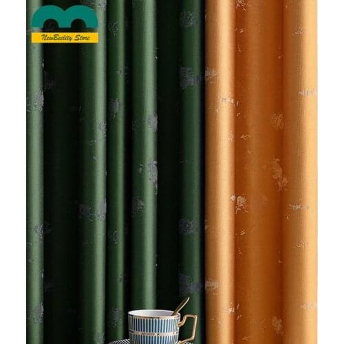Nordic Luxury Curtains for Living Room Bedroom Curtains Modern Minimalist High-precision Jacquard Shading Window Silky Drapes