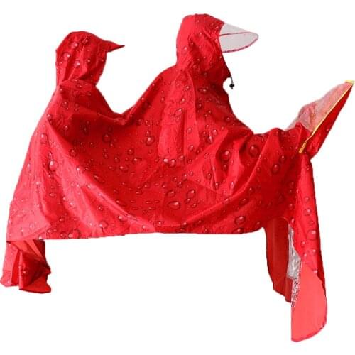 Cycling Bicycle Bike Raincoat Rain Cape Poncho Cloth Rainproof Double Poncho
