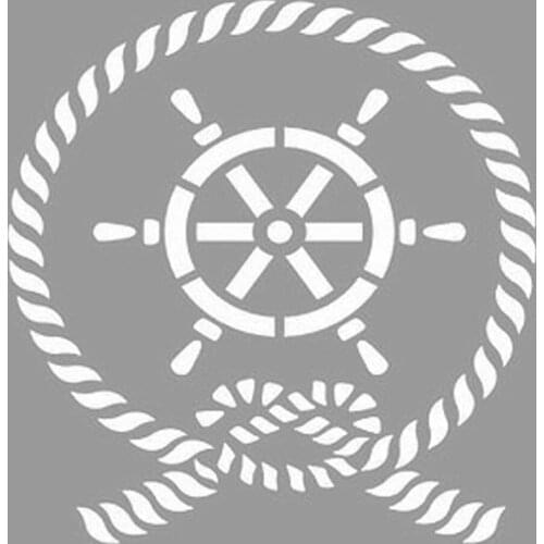 Deck Konseptli Pattern Stencil Design, Painting Template 30x30 Cm, Walls, Tiles, furniture For Easy and Practical Pattern Application