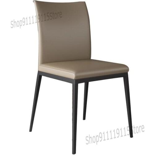 Customized Nordic Dining Chair Household Modern Simple Luxury Armchair Creative Coffee Shop Stool Restaurant Leisure Chair Net R