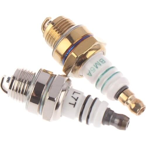 New 1PCS BM6A Spark Plug Glow Plug Standard Spark Plug BM6A Small Engine Replacemnet For 2-stroke Chainsaw Lawn Mower Strimmer