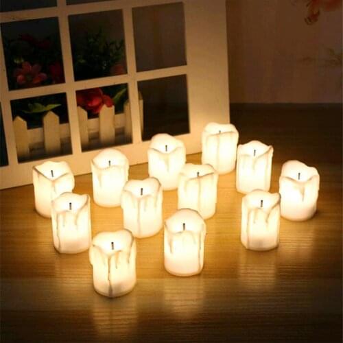 Candle Light Led Candles with Flickering Flame Led Tealight Candles Flameless Led Candles Christmas Light Candle Home Decor