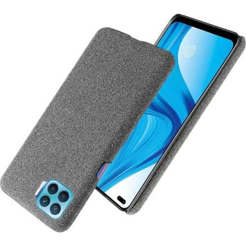 Cloth Phone Cases For OPPO F17 Pro Case OPPO F17 A93 A73 4G Reno 4 Lite Slim Retro Cloth Hard Cover For OPPO F17 Pro Coque Funda