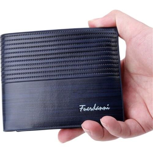 Top Vintage Men Leather Brand Luxury Wallet Short Slim Male Purses Money Clip Credit Card Dollar Price Portomonee Carteria