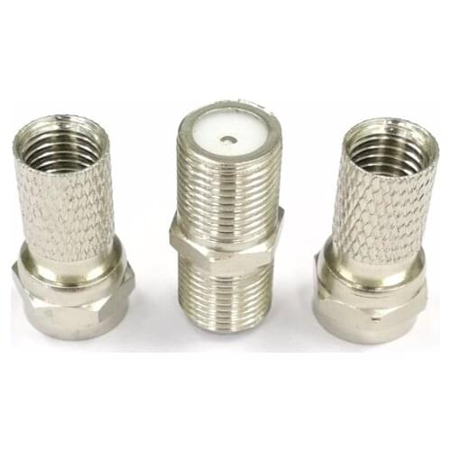 Cable TV Connector Extension 2pcs F Male Connector F plug butt Break British system