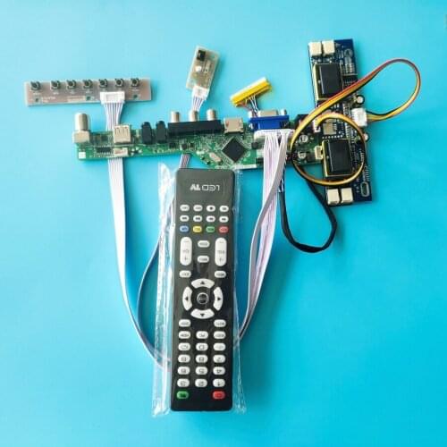 VGA+AV+USB screen LVDS 30-Pin 1920*1080 DIY kit LCD display universal controller board fit LM250WF1/LM230WF1/LM230WF2 4CCFL