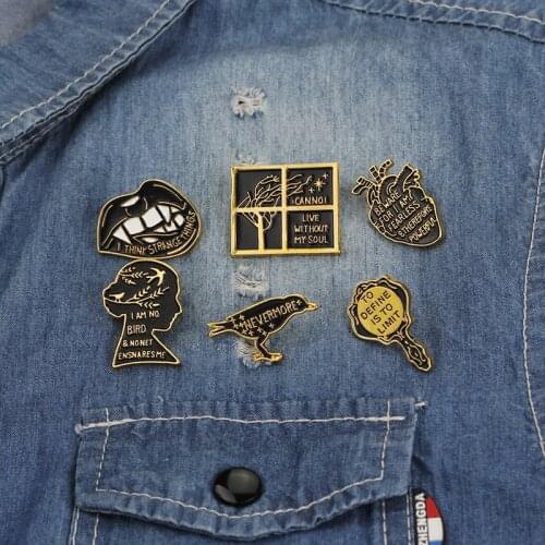 ZHENKEROU Brooches Lips For Clothes