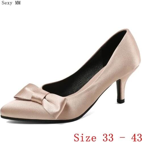 High Heels Women Pumps High Heel Shoes Stiletto Woman Wedding Shoes Small Plus Size 33 - 40 41 42 43