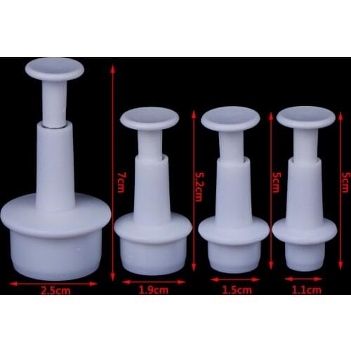 4pcs Round Cookie Molds Cutter Fondant Cake Decorating Tools Kitchen Accessories