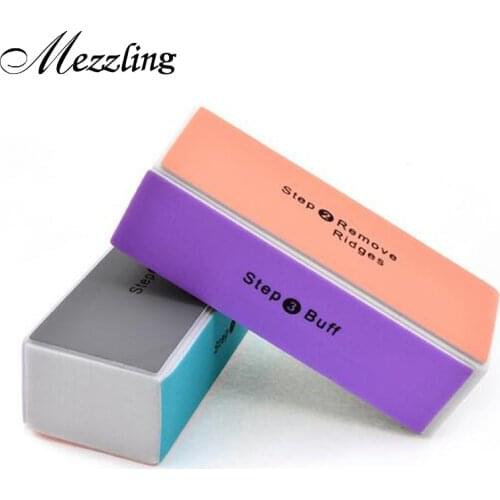 Hot 4pcs Professional 4 Way Nail Art Files Buffer, Buffing Sanding Block Nails Polish Suppliers Manicure Tools