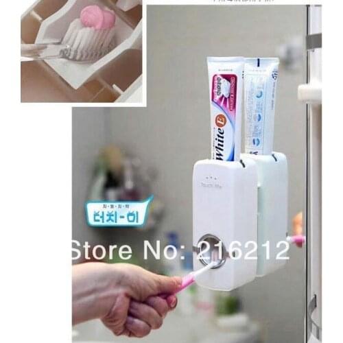 6 pcs Crazy price-Auto toothpaste dispenser&Brush holder set,toothpaste squeezer,toothpaste holder! free shipping
