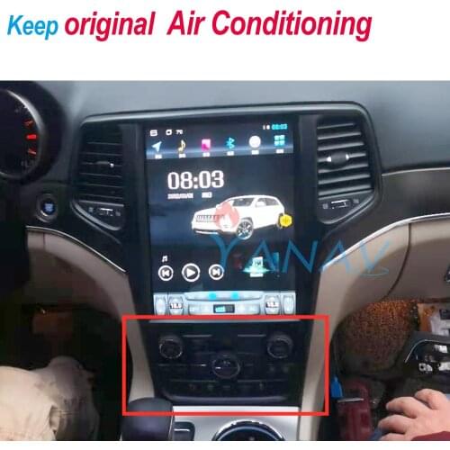 12.1 inch Car Radio Android Tesla Screen Video Player For jeep grand cherokee 2014-2017 Multimedia GPS Navigati Carplay headunit