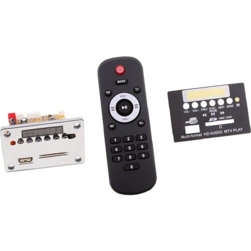 Car Audio Wireless Bluetooth WMA MP5 Decoder Board Module USB FM TF AUX In
