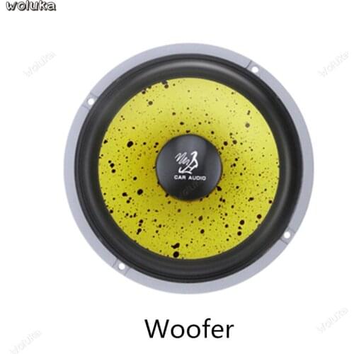 Car audio set 6.5 inch speaker subwoofer car audio high and low car with horn modified CD50 Q04