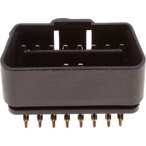 Car Diagnostic Adapter OBD II OBD2 16Pin 90 Degree Angle Male Plug Connector