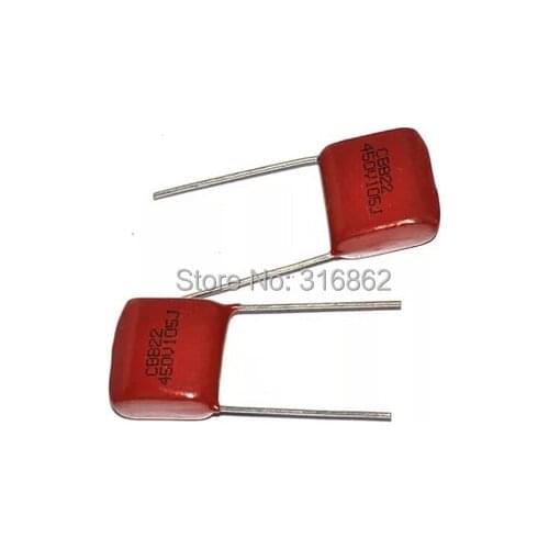 Free shipping 50pcs/lot CBB capacito-r 450V 105 1UF 450V 1000NF pitch 15MM Polypropylene Film Capacitor-s