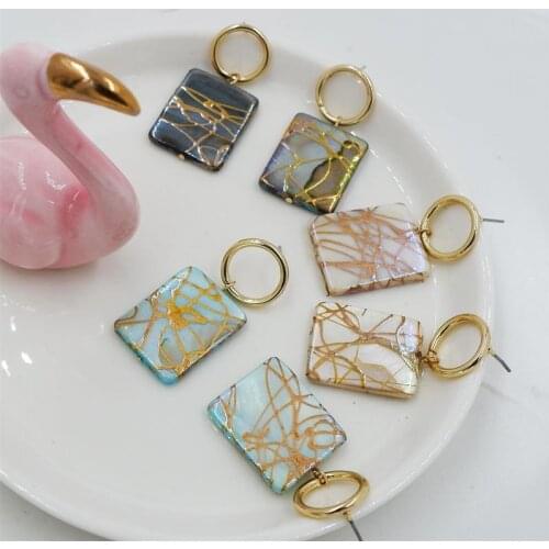 Women's Gold Earrings Charming girl China