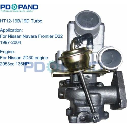 HT12-19B/19D full auto turbocharger turbo parts for Nissan Navara Frontier D22 truck 3.0 136HP 1997-2004 14411-9S000